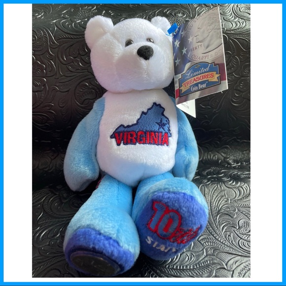 Limited Treasures coin bear—Virginia (10th state)